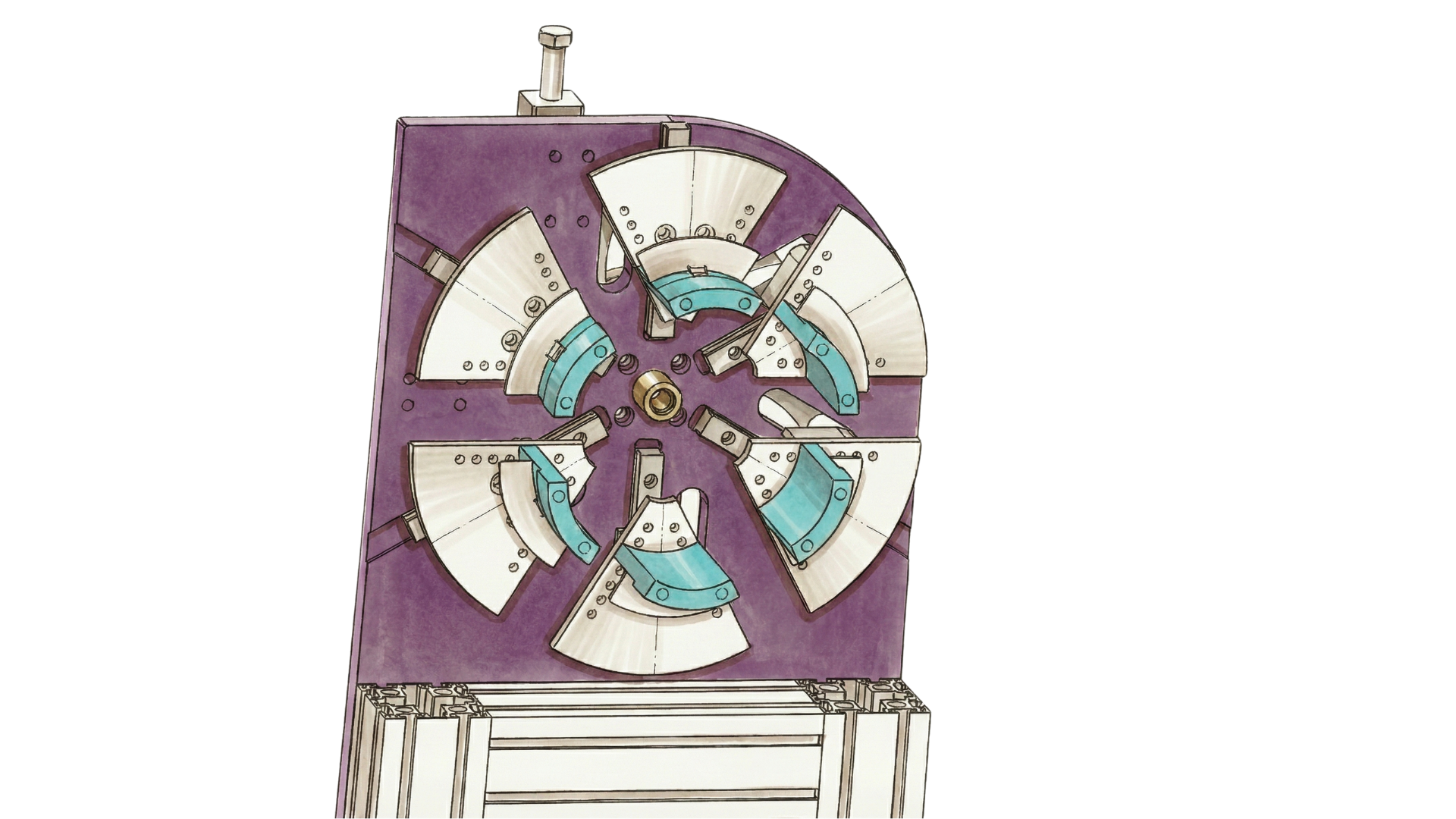 Detalle garras de expansión